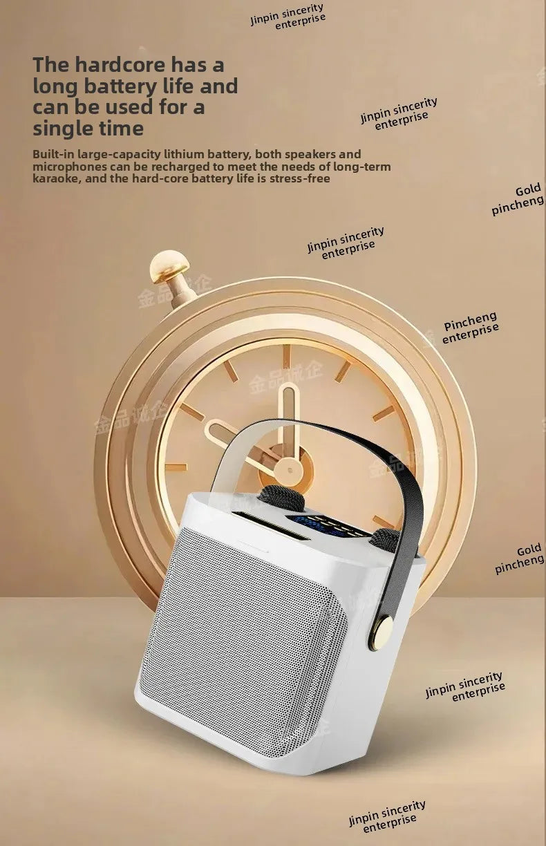 Cross-Border Karaoké Bluetooth with 2 Mic's