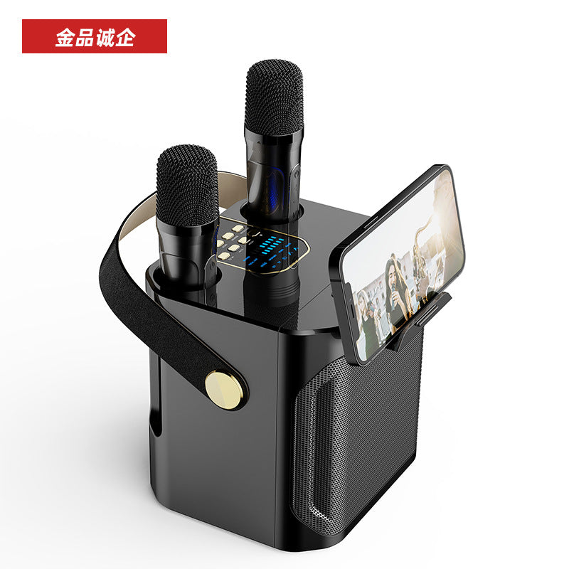 Cross-Border Karaoké Bluetooth with 2 Mic's
