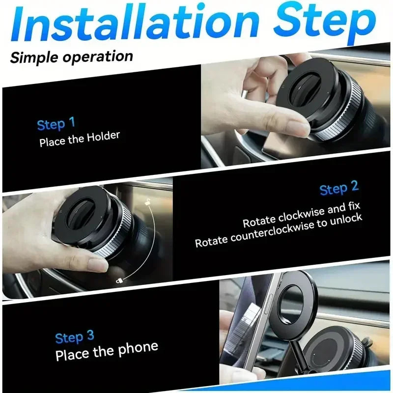 Magnetic Phone Holder 360° Rotatable