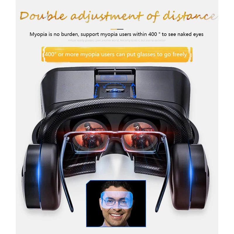 VR Glasses 3D Virtual Reality Headset Helmet For Phone