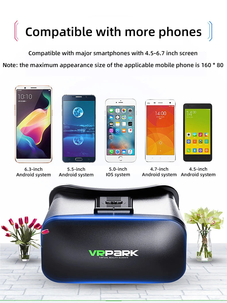 VR Glasses 3D Virtual Reality Headset Helmet For Phone