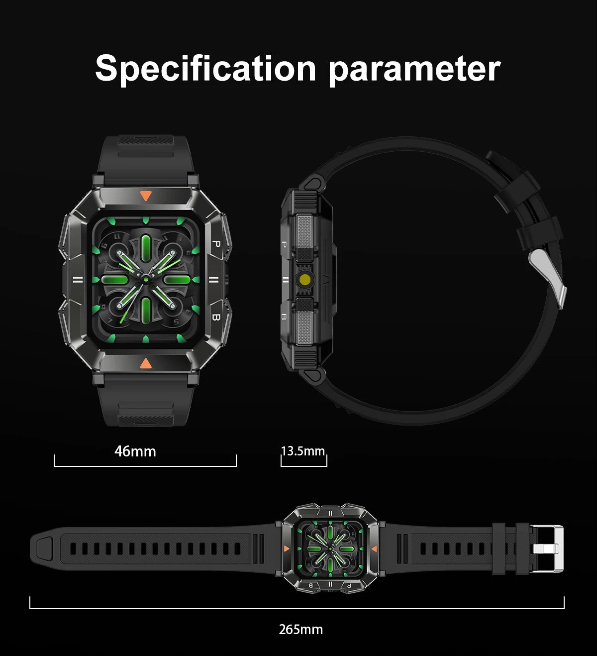 AMOLED Sports Smart Watch with GPS,Heart Rate, Health Monitoring