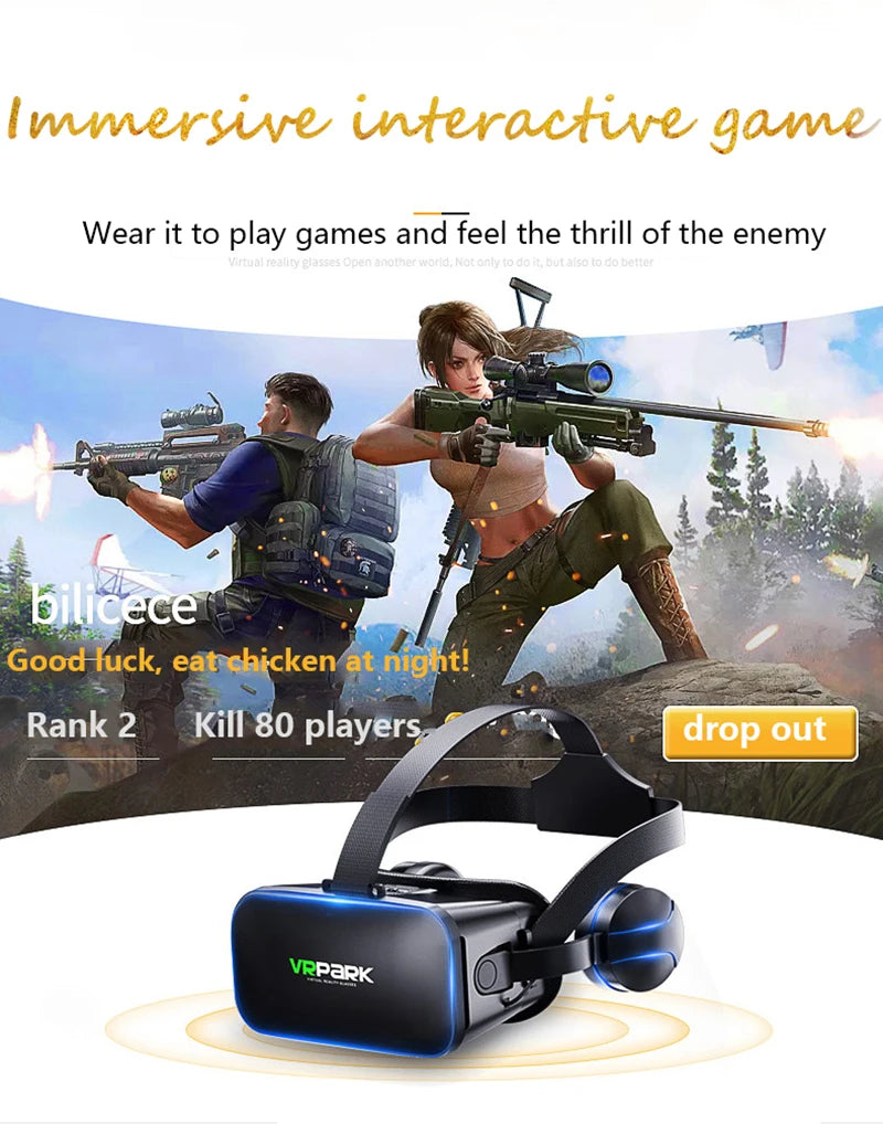 VR Glasses 3D Virtual Reality Headset Helmet For Phone