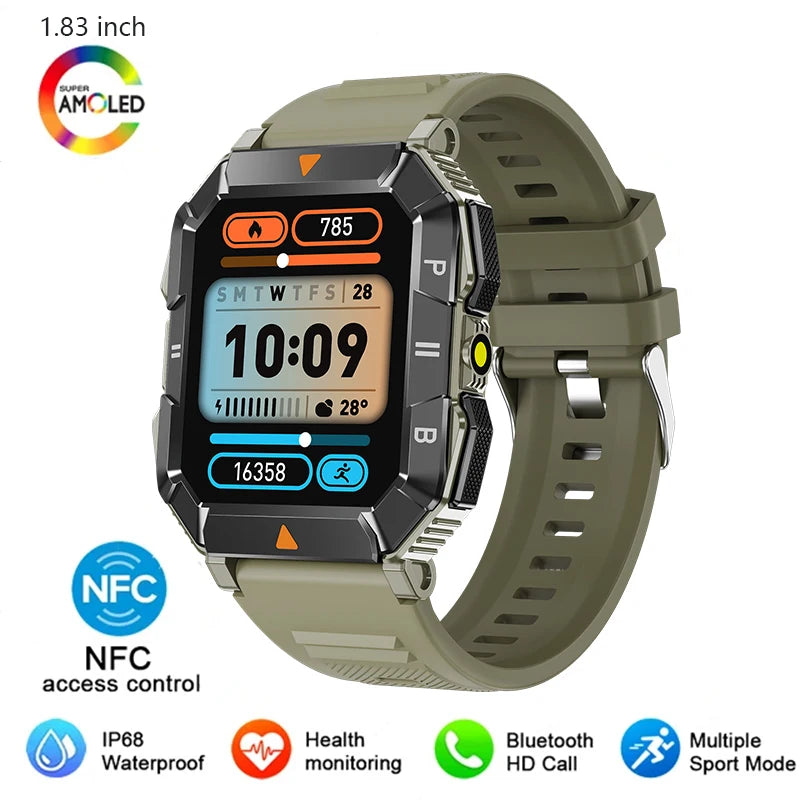 AMOLED Sports Smart Watch with GPS,Heart Rate, Health Monitoring