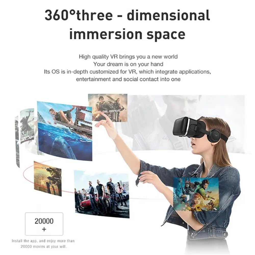 VR Glasses 3D Virtual Reality Headset Helmet For Phone