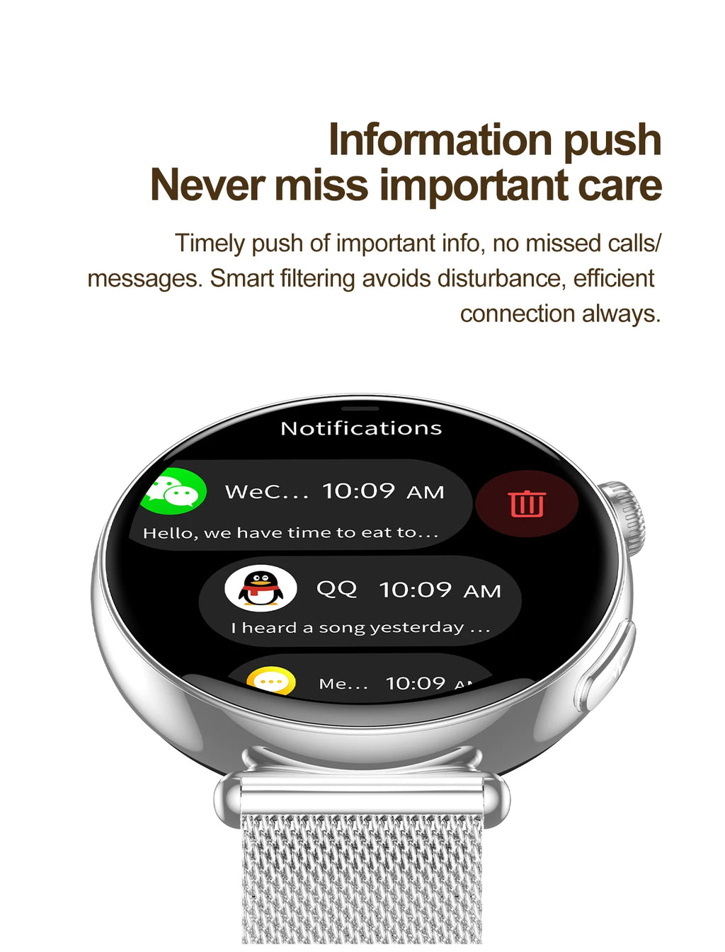 Women ECG Health Smart Watch 1.32'' AMOLED