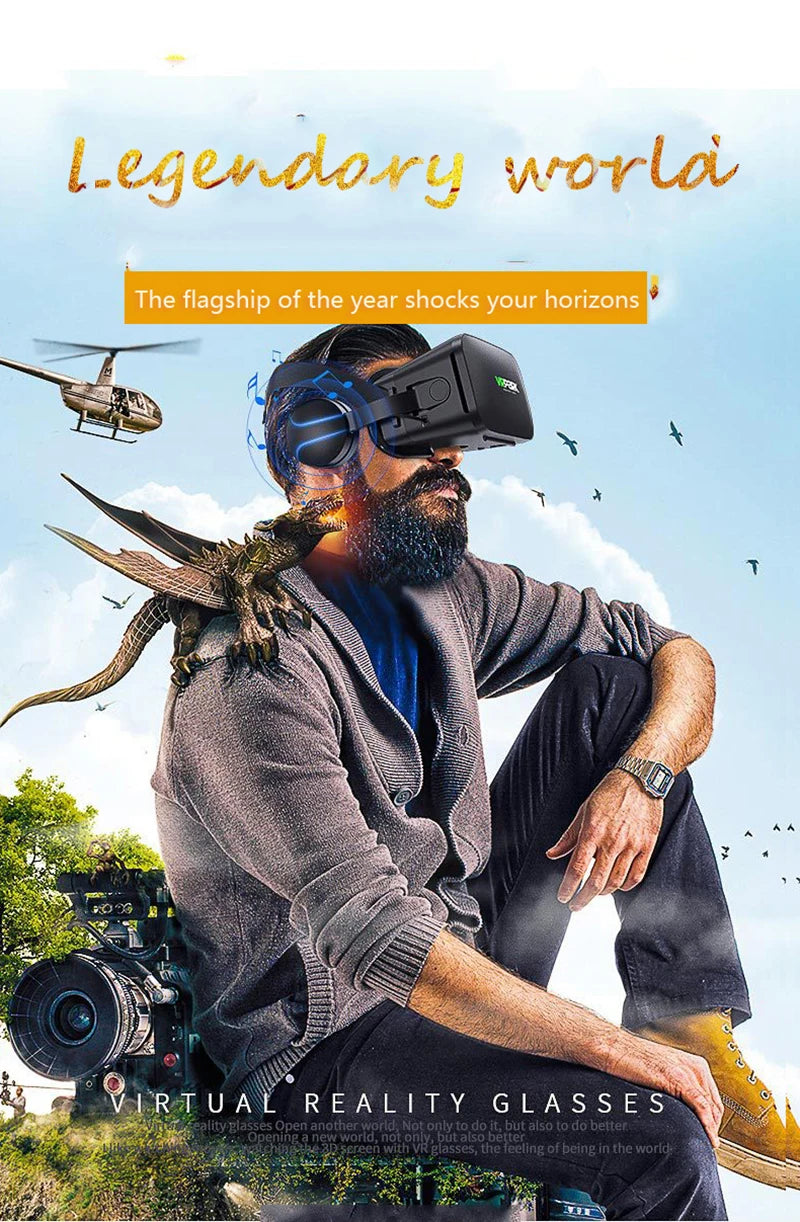 VR Glasses 3D Virtual Reality Headset Helmet For Phone