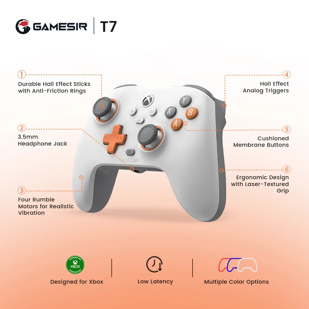 GameSir T7 Xbox Gaming Controller Wired Gamepad for Xbox Series