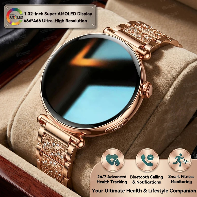 Women ECG Health Smart Watch 1.32'' AMOLED