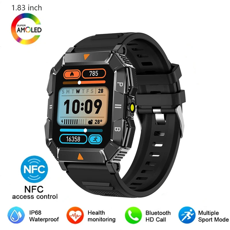 AMOLED Sports Smart Watch with GPS,Heart Rate, Health Monitoring