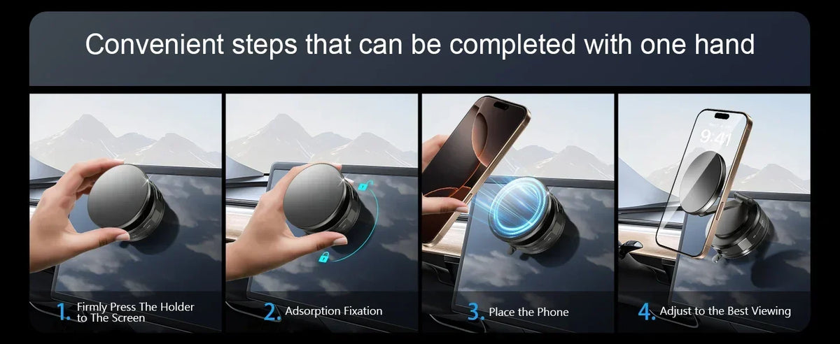 Magnetic Phone Holder 360° Rotatable