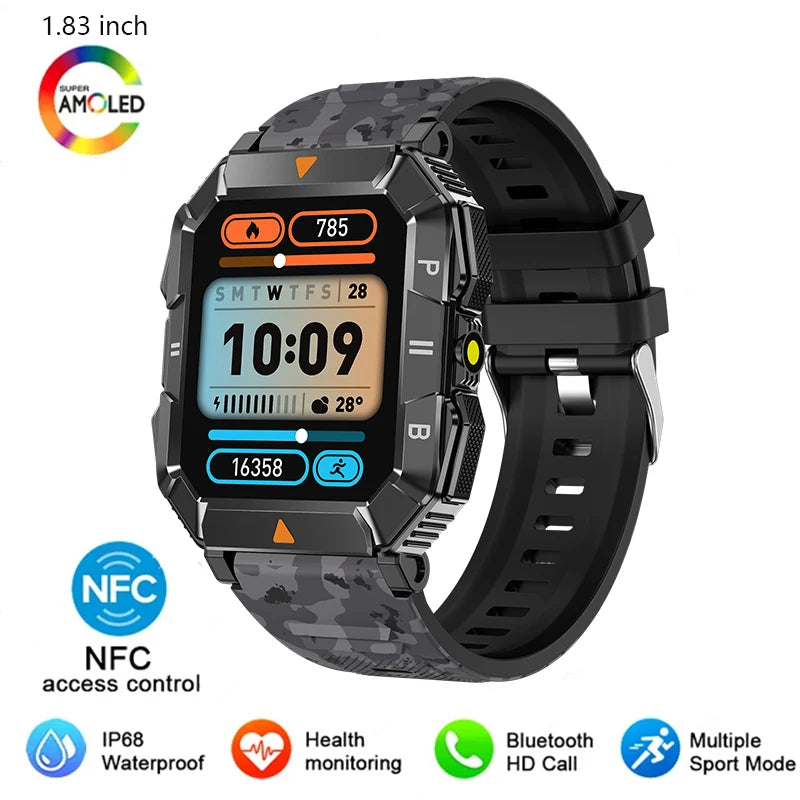 AMOLED Sports Smart Watch with GPS,Heart Rate, Health Monitoring