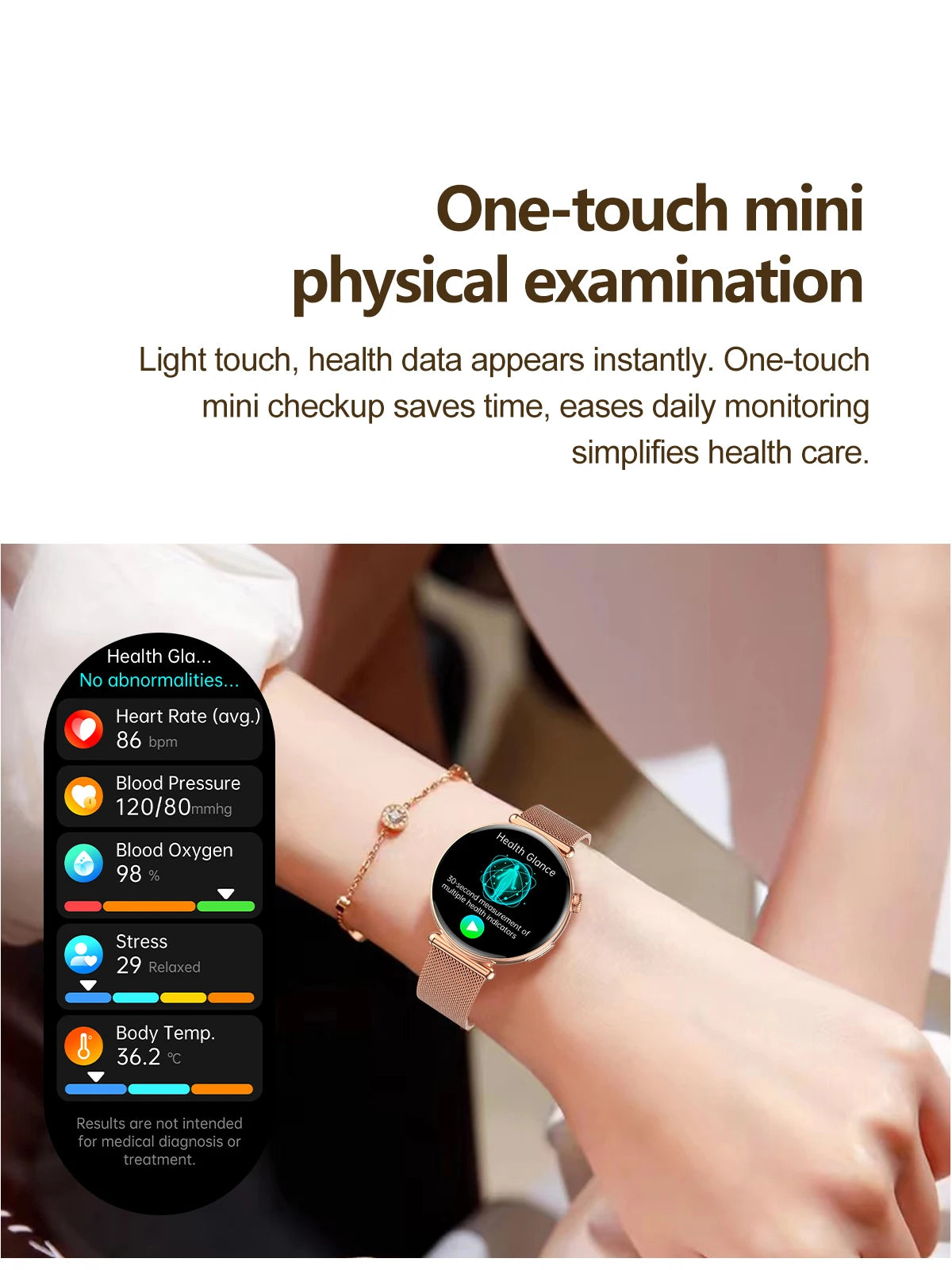 Women ECG Health Smart Watch 1.32'' AMOLED