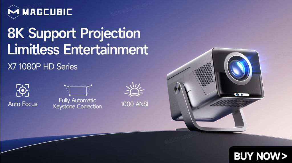 Magcubic 1080P Auto Focus 4K HD Mini Projector Portable Android
