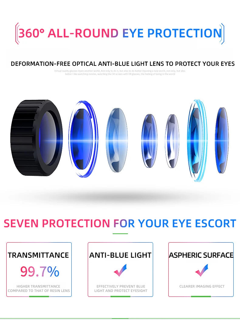 VR Glasses 3D Virtual Reality Headset Helmet For Phone