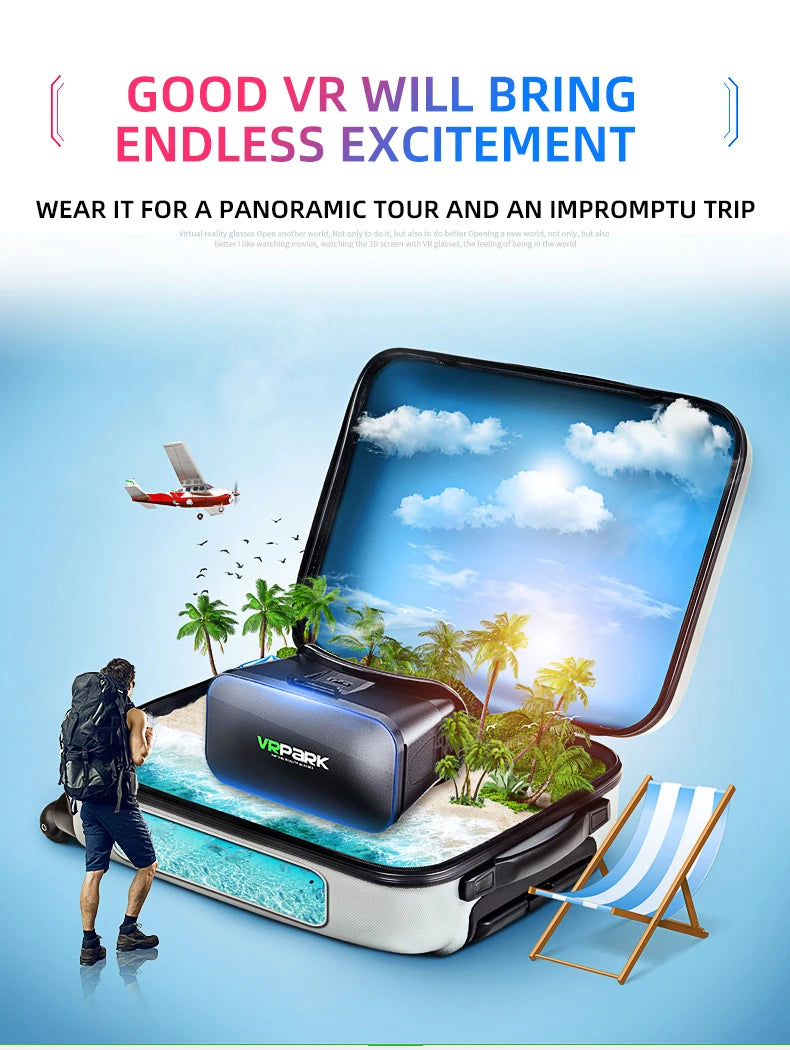 VR Glasses 3D Virtual Reality Headset Helmet For Phone