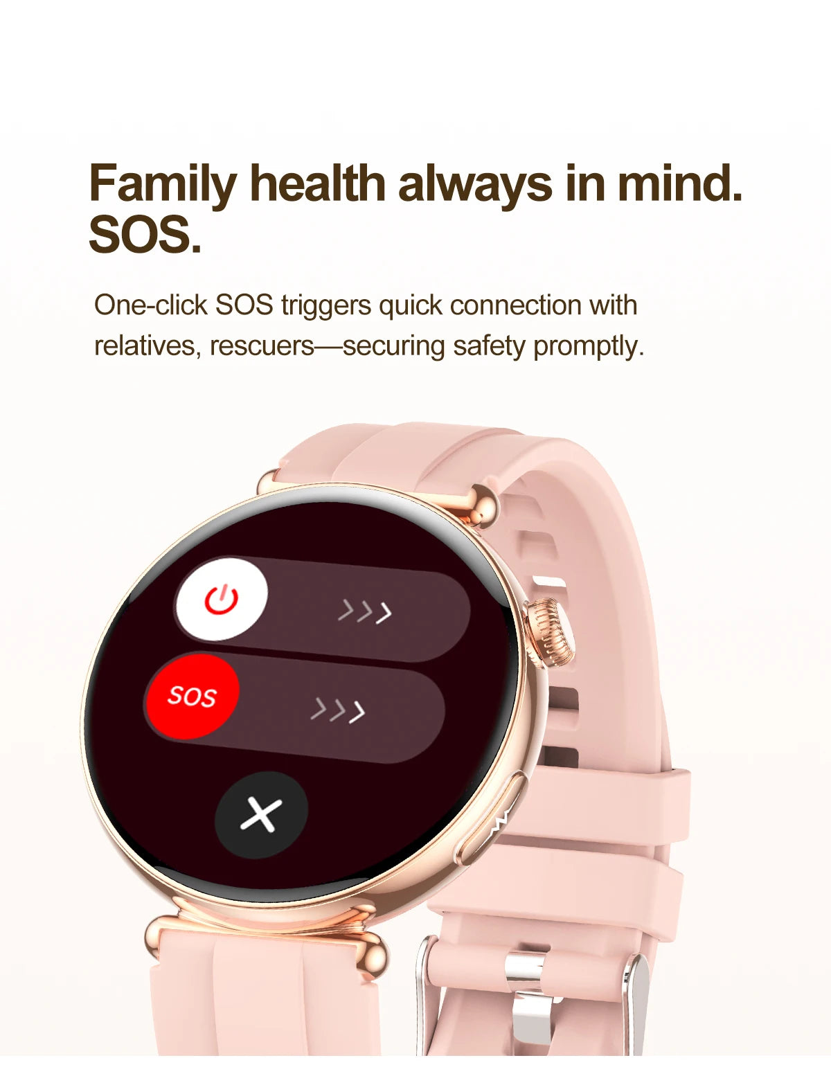 Women ECG Health Smart Watch 1.32'' AMOLED