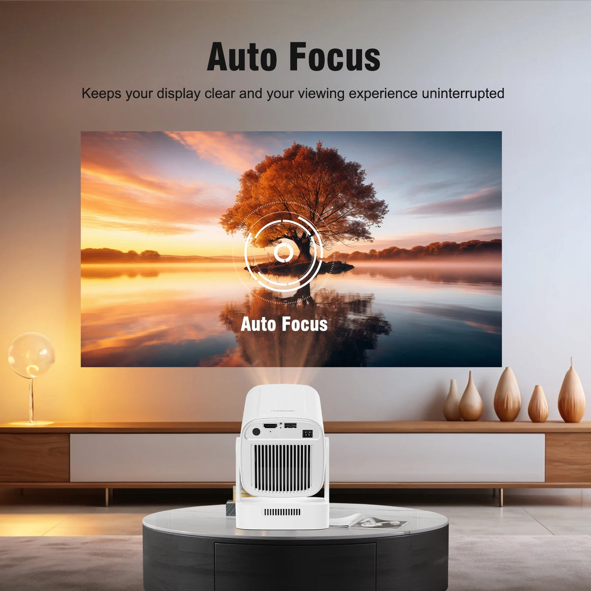 Magcubic 1080P Auto Focus 4K HD Mini Projector Portable Android