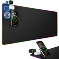 15W Wireless Charging Gaming Mouse Pad, 3-in-1 RGB