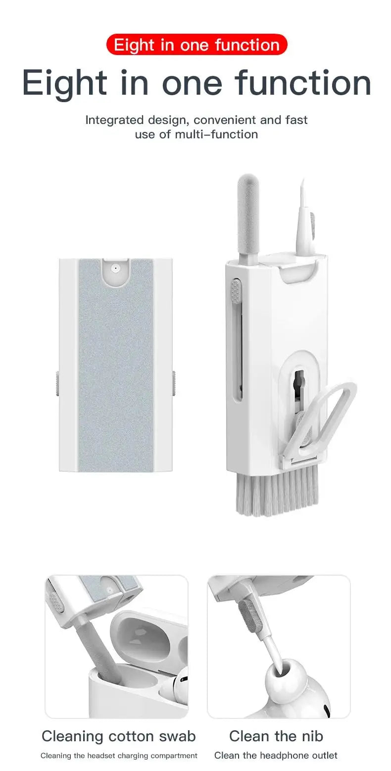 8 In 1 Screen Cleaning Kit Computer Keyboard Cleaner Brush