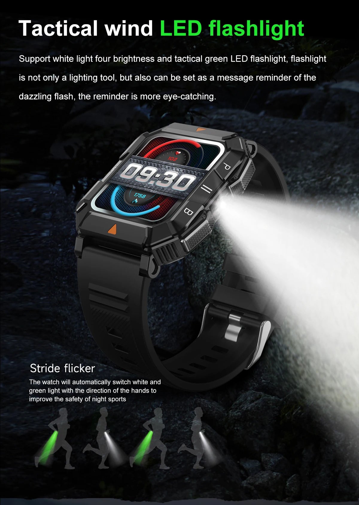 AMOLED Sports Smart Watch with GPS,Heart Rate, Health Monitoring