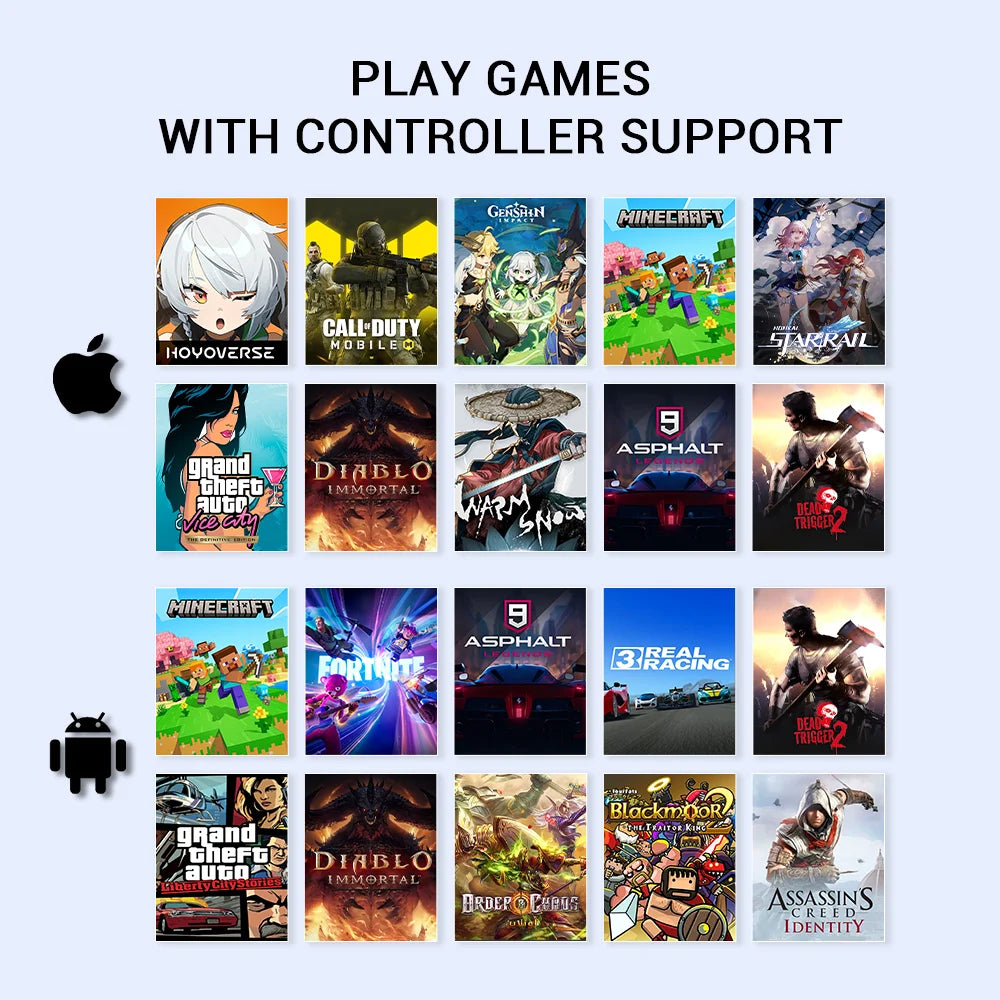 GameSir X5 Lite Mobile Gaming Controller for Android & iPhone 16/15, Hall Effect Joystick Portable Gamepad