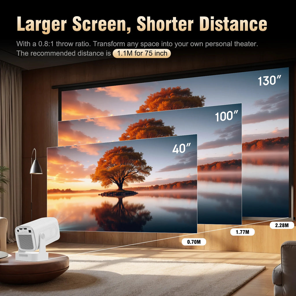 Magcubic 1080P Auto Focus 4K HD Mini Projector Portable Android
