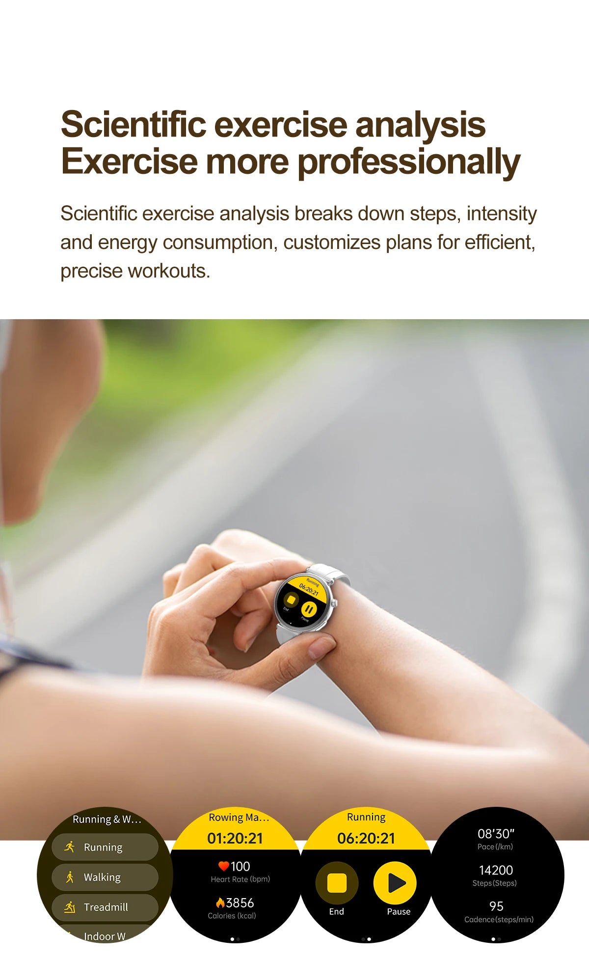 Women ECG Health Smart Watch 1.32'' AMOLED